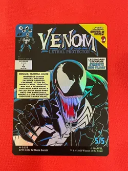 Magic The Gathering, Spider Man, Eddie Brock, Borderless, Foil, 0233, NM - Image 2
