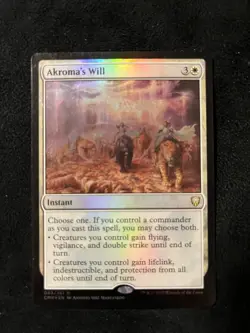 Akroma's Will Commander Legends Foil - Image 1