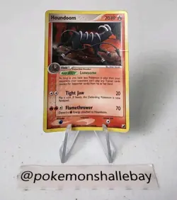 Houndoom 7/115 - EX Unseen Forces *DMG* Holo Rare Pokemon Card - Image 1