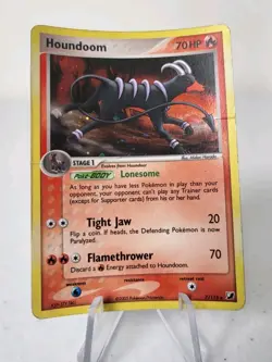 Houndoom 7/115 - EX Unseen Forces *DMG* Holo Rare Pokemon Card - Image 2