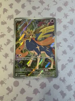 Pokemon Zacian 100/094 Illustration Rare Phantasmal Flames Card Holo NM - Image 1