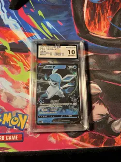 Pokemon TCG Chinese Glaceon V 34/132 RR Grade 10 BCTC - Image 1