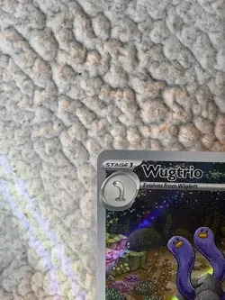 Pokemon TCG Wugtrio 224/091 Scarlet & Violet Paldean Fates IR Holo - Image 2