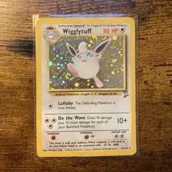 Pokemon TCG Wigglytuff 019/130 Base Set 2 Holo Rare 80 HP English 2000 - Image 1