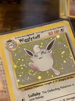 Pokemon TCG Wigglytuff 019/130 Base Set 2 Holo Rare 80 HP English 2000 - Image 3