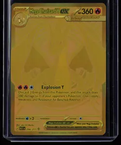 Mega Charizard Y ex 294/217 Pokemon Ascended Heroes Mega Hyper Rare Near Mint - Image 1