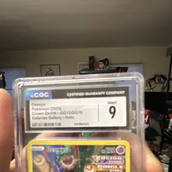 Pokemon TCG CGC 9 Deoxys GG12/GG70 Crown Zenith GG Holo English 2023 - Image 3