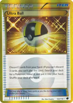 Ultra Ball - 122/116 - Secret Rare HP, English Pokemon Plasma Freeze - Image 1