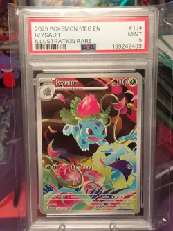 PSA 9 Ivysaur 134/132 Mega Evolution Pokemon NM - Image 1