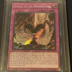 Songs Of The Dominations Yu-Gi-Oh Trap Card ALIN-EN078 - Image 1