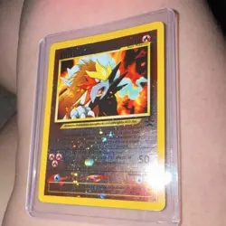 Wizards Pokemon TCG Neo Revelation Entei 34 Holo Rare English 80HP 2001 - Image 1