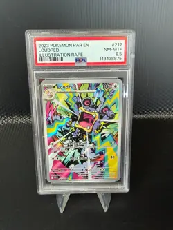 Pokemon Loudred 212/182 Illustration Rare PSA 8.5 NM-MT+ Paradox Rift Full Art - Image 1