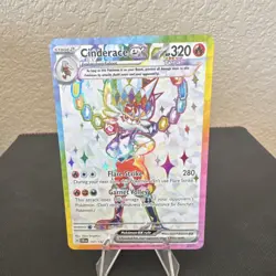 Pokemon TCG Cinderace ex 157/142 Sv07: Stellar Crown Ultra Rare Holo 320 HP - Image 1