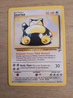 Snorlax 30/130 R Base Set 2 NM Pokemon - Image 1