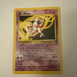 Mr. Mime 27/130 Near Mint Base Set 2 Rare Non Holo Vintage Pokemon TCG - Image 2