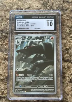 2024 Pokemon Shrouded Fable Houndoom #066/064 CGC 10 - Image 1