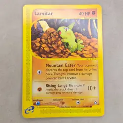 Pokemon Larvitar 89/147 Aquapolis Common Basic English 2002 LP Lightly Played - Image 1