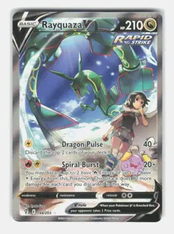 Pokemon Rayquaza V 194/203 Alt Full Art Ultra Rare Evolving Skies - Image 1