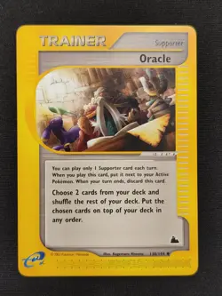 2003 Pokemon Skyridge Oracle 138/144 WOTC E‑Reader Trainer NM/MINT Never Played - Image 1