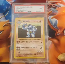 Machoke PSA 9 1999 Pokemon Base Set Shadowless 34/102 English Regular Uncommon - Image 1