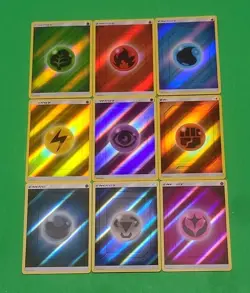 2019 Pokemon Hidden Fates Reverse Holo Energy 9 Card Set Lot NM-MINT - Image 1