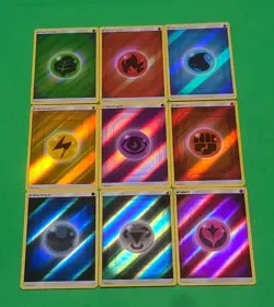 2019 Pokemon Hidden Fates Reverse Holo Energy 9 Card Set Lot NM-MINT - Image 2