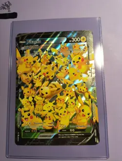 JUMBO Pikachu V-Union SWSH139-142 Celebrations Black Star Promo Oversized - Image 1
