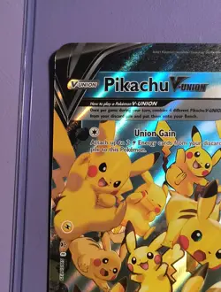 JUMBO Pikachu V-Union SWSH139-142 Celebrations Black Star Promo Oversized - Image 2