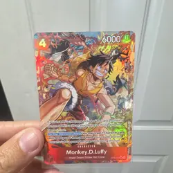 Bandai One Piece CCG Monkey D. Luffy Alt Art Holo ENG OP-06 OP06-015 - Image 1