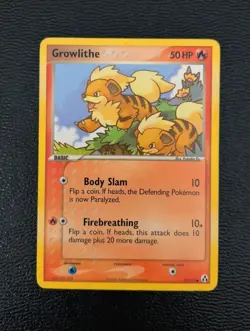 Pokemon - Growlithe 55/92 Common Ex Legend Maker Very Lightly Played Card - Image 1