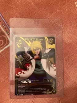 Naruto card ccg THE 4TH HOKAGE 1590 Foil Ultra Rare Card - Image 1