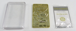 Pikachu 1999 Pokemon 23K Gold-Plated Burger King Promo Trading Card W/COA & Case - Image 1