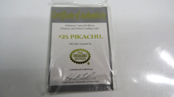 Pikachu 1999 Pokemon 23K Gold-Plated Burger King Promo Trading Card W/COA & Case - Image 4