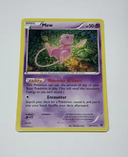 Pokemon Card TCG Mew 29/124 Holo Rare Fates Collide Basic Psychic 50 HP 2016 NM - Image 1