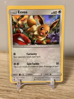 Eevee Card Hidden Fates Holo Rare 48/68 Pokemon TCG NM - Image 1