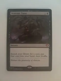 Demonic Tutor NM/M Magic the Gathering Commander Masters MTG - Image 1