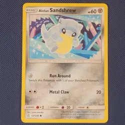 Alolan Sandshrew 137/236 - Cosmic Eclipse - Common Pokemon Card - NM - Image 1