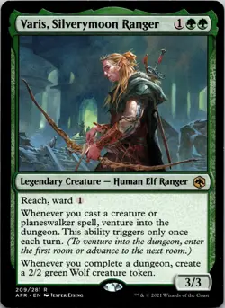 Varis, Silverymoon Ranger 209 Adventures in the Forgotten Realms MTG NM - Image 1