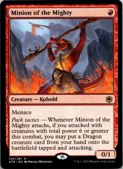 Minion of the Mighty 156 Adventures in the Forgotten Realms MTG NM - Image 1