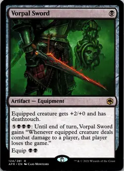 Vorpal Sword 124 Rare Adventures in the Forgotten Realms MTG NM - Image 1