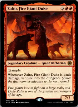 Zalto, Fire Giant Duke 171 Adventures in the Forgotten Realms MTG NM - Image 1