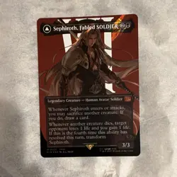 Final Fantasy MTG Surge Foil Sephiroth NEAR MINT - Image 4
