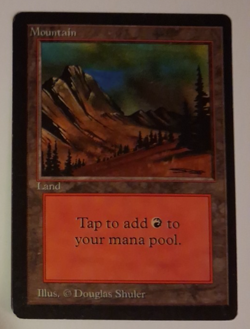 Mountain HP MTG Magic the Gathering Beta Basic Land (B) - Image 1