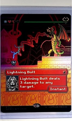 2024 MTG Magic the Gathering SLD Secret Lair Drop Foil #1822 Lightning Bolt - Image 1