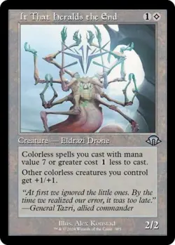 It That Heralds the End (Retro Frame) -Foil Light Play MTG Modern Horizons 3 - Image 1