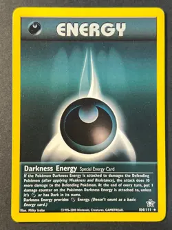 Darkness Energy 104/111 Neo Genesis Rare - WOTC - Pokemon Card Near Mint - Image 1