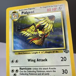 Pidgeot - 8/64 Jungle Unlimited Holo Rare Pokemon - NM/LP - Image 2