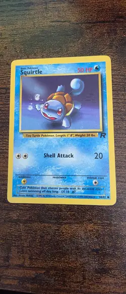 Squirtle 68/82 Common Team Rocket Pokemon Lightly Played - Image 1