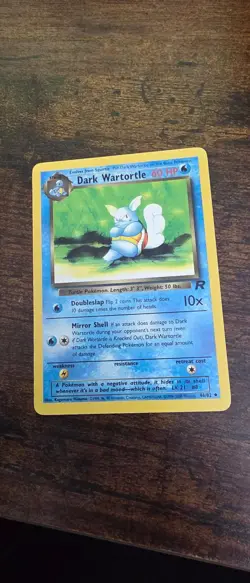 Dark Wartortle 46/82 Uncommon Team Rocket Pokemon Lightly Played - Image 1