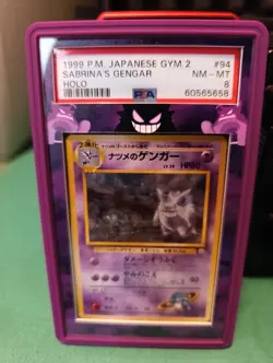 1999 Pokemon Sabrina's Gengar Gym 2 Challenge Japanese Holo #94 PSA 8 NM-MT - Image 1